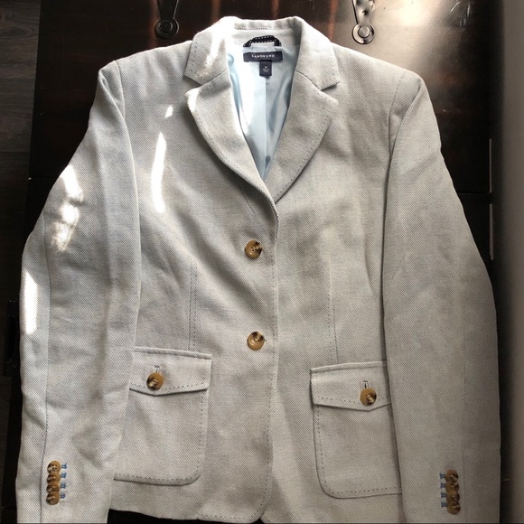 Powder Blue/ White tweed blazer - Picture 2 of 5